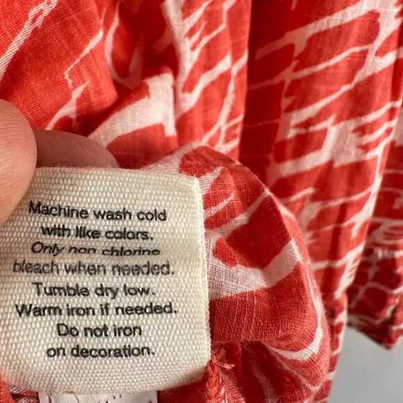 Hang Ten Womens Red White Cotton Spaghetti Babydoll Pullover Tank Top - Size L - Picture 12 of 13